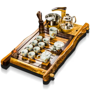 Solid Wood Tea Set Home Ceramic Teapot Teacup Kung Fu Set Full Automatic Four-in-one Simple Ebony High quality Tea Tray
Solid Wood Tea Set Home Ceramic Teapot Teacup Kung Fu Set Full Automatic Four-in-one Simple Ebony High quality Tea Tray