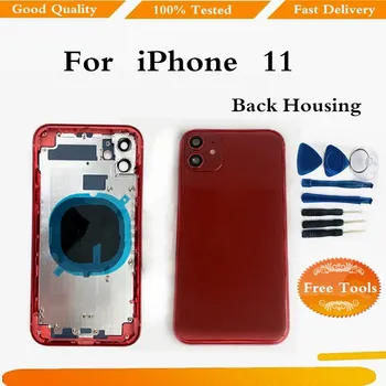 For iPhone 11 Back Cover + Middle Chassis Frame + SIM Tray + Side Key Parts Full Housing Case Door Assembly
For iPhone 11 Back Cover + Middle Chassis Frame + SIM Tray + Side Key Parts Full Housing Case Door Assembly