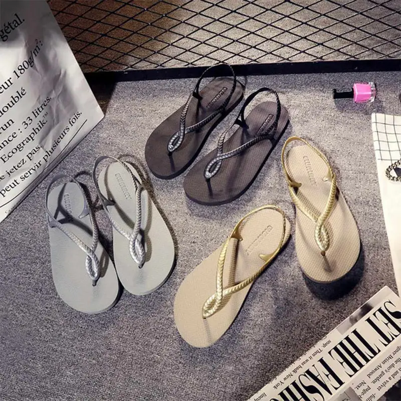 Female Summer Pure Color Cool Sandals Lady Non-skid Casual Level with flip-flops Female Student Ankle Strap Beach Shoes Slip On
Female Summer Pure Color Cool Sandals Lady Non-skid Casual Level with flip-flops Female Student Ankle Strap Beach Shoes Slip On