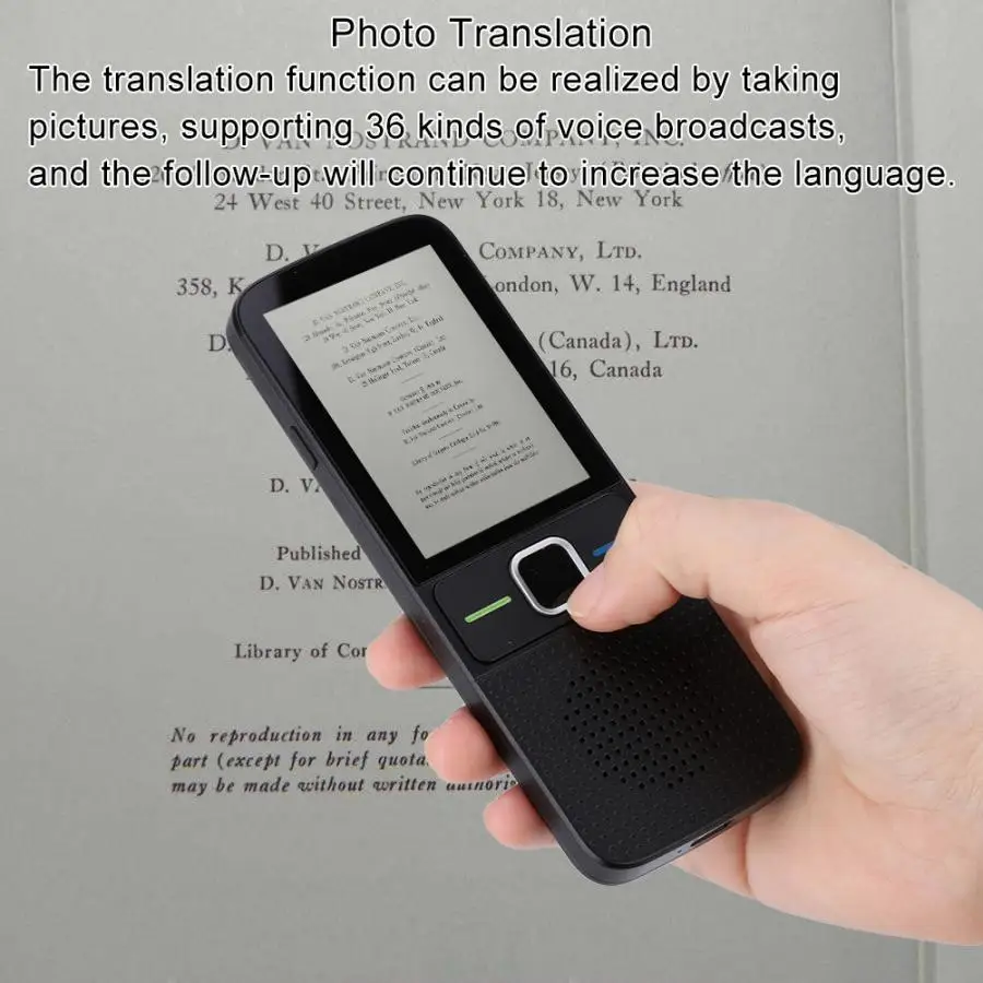Фото Portable Language Translator Instant Support Speech Recognition Photo Translation Travel Dropshipping | Электроника