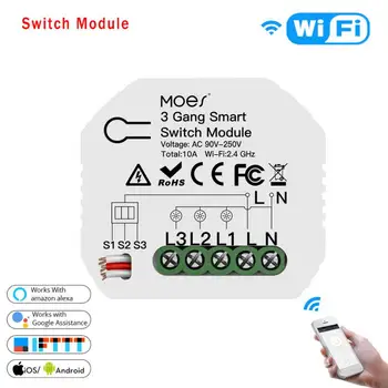 Wifi Smart Light Switch Mini Diy Breaker Module Smart Life/Tuya APP Remote Control,Works with Alexa Echo Google Home 1/2 Way
Wifi Smart Light Switch Mini Diy Breaker Module Smart Life/Tuya APP Remote Control,Works with Alexa Echo Google Home 1/2 Way