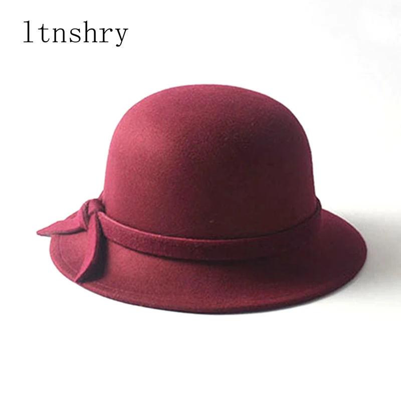 2019 New Fall Winter Fashion warm Wool Felt Women's Fedoras Hats Bow Bucket cap Top hat Not Deformed Fedoras Caps For Women
2019 New Fall Winter Fashion warm Wool Felt Women's Fedoras Hats Bow Bucket cap Top hat Not Deformed Fedoras Caps For Women