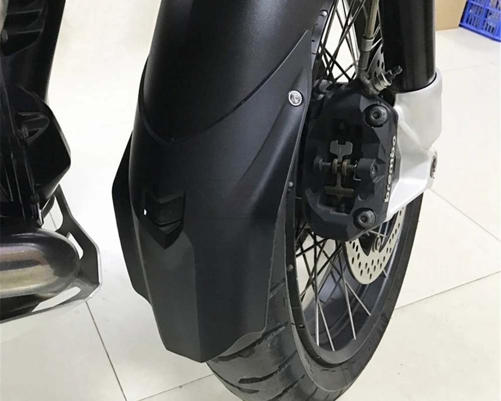 Motorcycle-Black-Front-Fender-Beak-Extension-Fender-Extender-Wheel-Cover-Cowl-For-BMW-R1200GS-LC-13