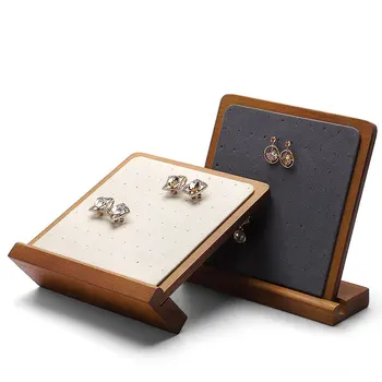 Solid wood stud earrings display props window jewelry display placed earrings storage rack display stand vertical
Solid wood stud earrings display props window jewelry display placed earrings storage rack display stand vertical