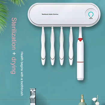 Toothbrush Sterilizer Teeth Brushes UV Disinfection Box Punch-Free Intelligent Drying Bathroom Wall-Mounted Toothbrush Holder
Toothbrush Sterilizer Teeth Brushes UV Disinfection Box Punch-Free Intelligent Drying Bathroom Wall-Mounted Toothbrush Holder