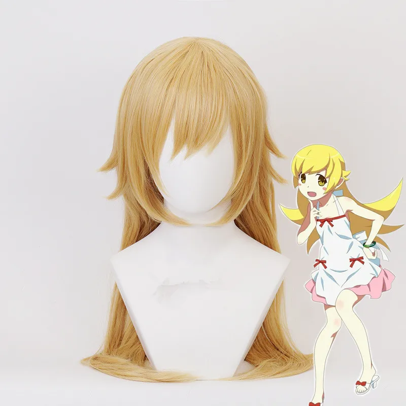Парик для косплея Аниме Bakemonogatari Oshino Shinobu, Женский костюм для косплея из мультфильма «лолита», белое и розовое платье, костюм для косплея на Хэллоуин
Парик для косплея Аниме Bakemonogatari Oshino Shinobu, Женский костюм для косплея из мультфильма «лолита», белое и розовое платье, костюм для косплея на Хэллоуин