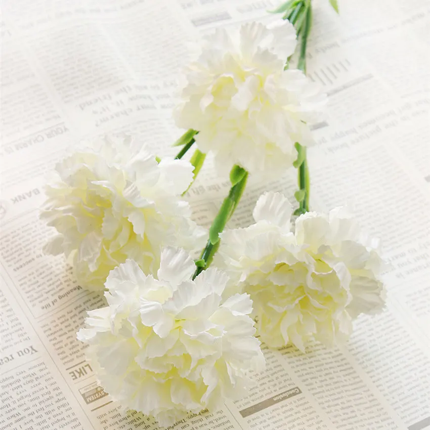 

Artificial Flower Simulation Silk Carnation For Wedding Home Christmas Decoration Multiple Colour Fake Flower JH128
