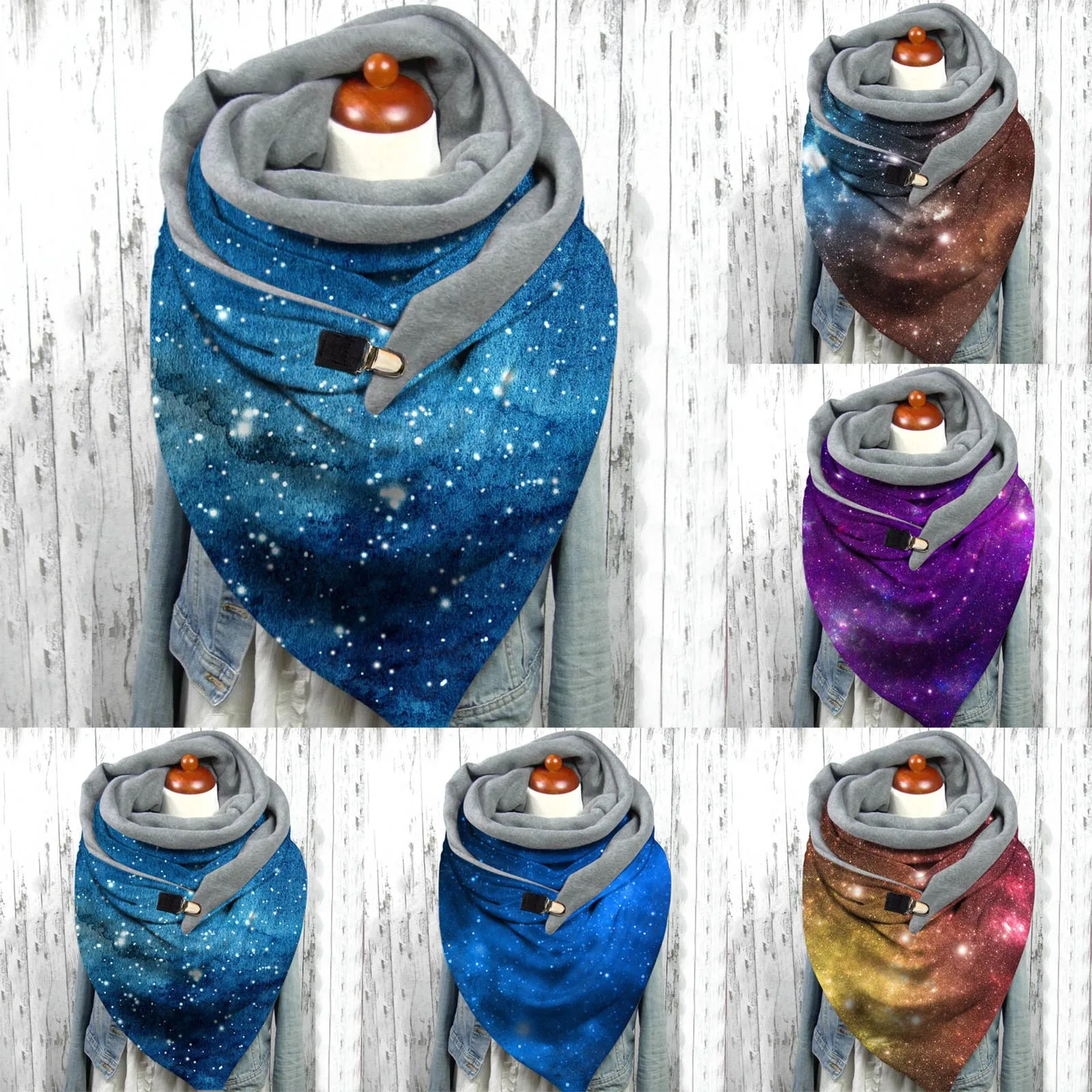 Woman Scarves Fashion Star Printing Winter Print Button Soft Wrap Casual Warm Shawls Pañuelos Mujer Neck Scarf Braga Cuello
Woman Scarves Fashion Star Printing Winter Print Button Soft Wrap Casual Warm Shawls Pañuelos Mujer Neck Scarf Braga Cuello