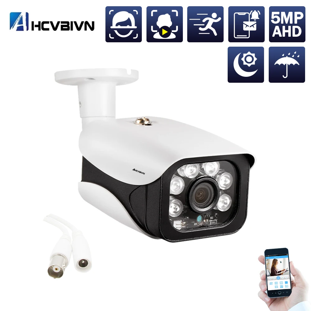 AI Face Detection H.265 5MP 4MP AHD Camera Security Video Surveillance 6*Array Outdoor Camera Weatherproof For AHD DVR System
AI Face Detection H.265 5MP 4MP AHD Camera Security Video Surveillance 6*Array Outdoor Camera Weatherproof For AHD DVR System