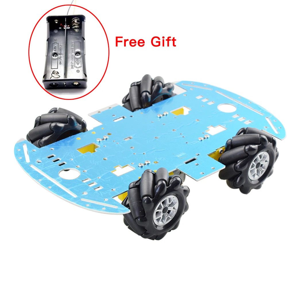 2KG Load Omni Mecanum Wheel Robot Car Chassis Kit with 4pcs TT Motor 60mm Mecanum Tire for Arduino Raspberry Pi DIY STEM Toy
2KG Load Omni Mecanum Wheel Robot Car Chassis Kit with 4pcs TT Motor 60mm Mecanum Tire for Arduino Raspberry Pi DIY STEM Toy