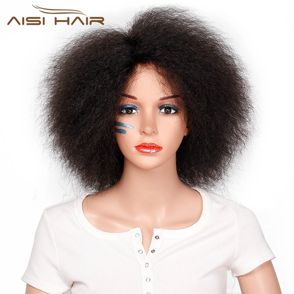 AISI HAIR короткий афро кудрявый парик черные и красные парики для черных женщин