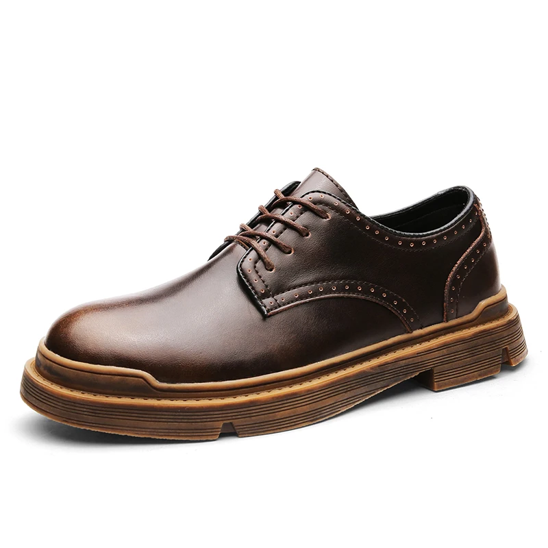 Men's Casual Shoes Four Seasons Fashion Business Leather Trend Wearable Sole Men's Leather Shoes Unisex Comfortable Men's Shoes 
Men's Casual Shoes Four Seasons Fashion Business Leather Trend Wearable Sole Men's Leather Shoes Unisex Comfortable Men's Shoes