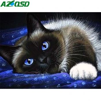 AZQSD Diamond Painting Cat Cross Stitch Diamond Embroidery Animal Mosaic Handmade Home Decor Gift 5d Needlework Crafts
AZQSD Diamond Painting Cat Cross Stitch Diamond Embroidery Animal Mosaic Handmade Home Decor Gift 5d Needlework Crafts