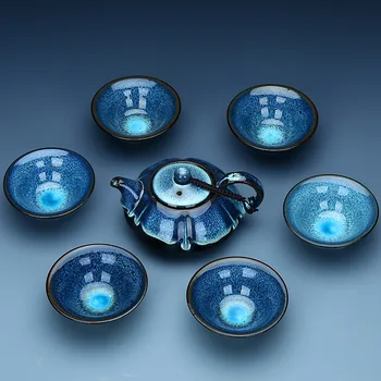 7PCS/set China Kung Fu Tea Set Jingdezhen Ceramic Tea Set Chinese Tea Cup Porcelein Tea Cups 1 Teapot + 6 Cups Good Gift
7PCS/set China Kung Fu Tea Set Jingdezhen Ceramic Tea Set Chinese Tea Cup Porcelein Tea Cups 1 Teapot + 6 Cups Good Gift