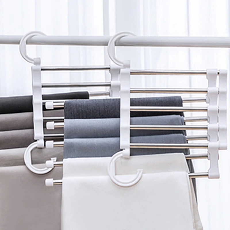 Convenient Pants Rack Belt Device Coat Hanger Stainless Steel 5 in 1 Scarf Shelf Holder Laundry Rack
Convenient Pants Rack Belt Device Coat Hanger Stainless Steel 5 in 1 Scarf Shelf Holder Laundry Rack