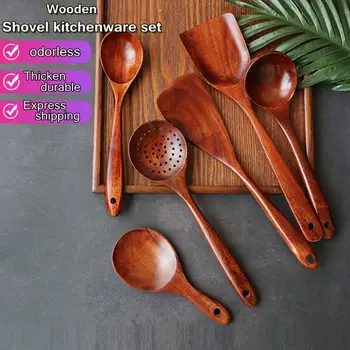 Wooden shovel no smell kitchen non-stick pan wooden pot shovel cooking wooden shovel rice spoon soup spoon set housewares
Wooden shovel no smell kitchen non-stick pan wooden pot shovel cooking wooden shovel rice spoon soup spoon set housewares
