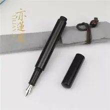 בובי בעבודת יד הרועה מזרקה עט דיו עט עץ עט כפוף Fude ציפורן כתיבה ספר משרד(China)