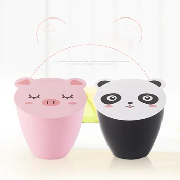 Cute Piggy / Panda Small Trash Bin Desktop Trash Can with Lid Pressing Type Plastic Wastebasket Trash Can for Bedroom Kitchen
Cute Piggy / Panda Small Trash Bin Desktop Trash Can with Lid Pressing Type Plastic Wastebasket Trash Can for Bedroom Kitchen