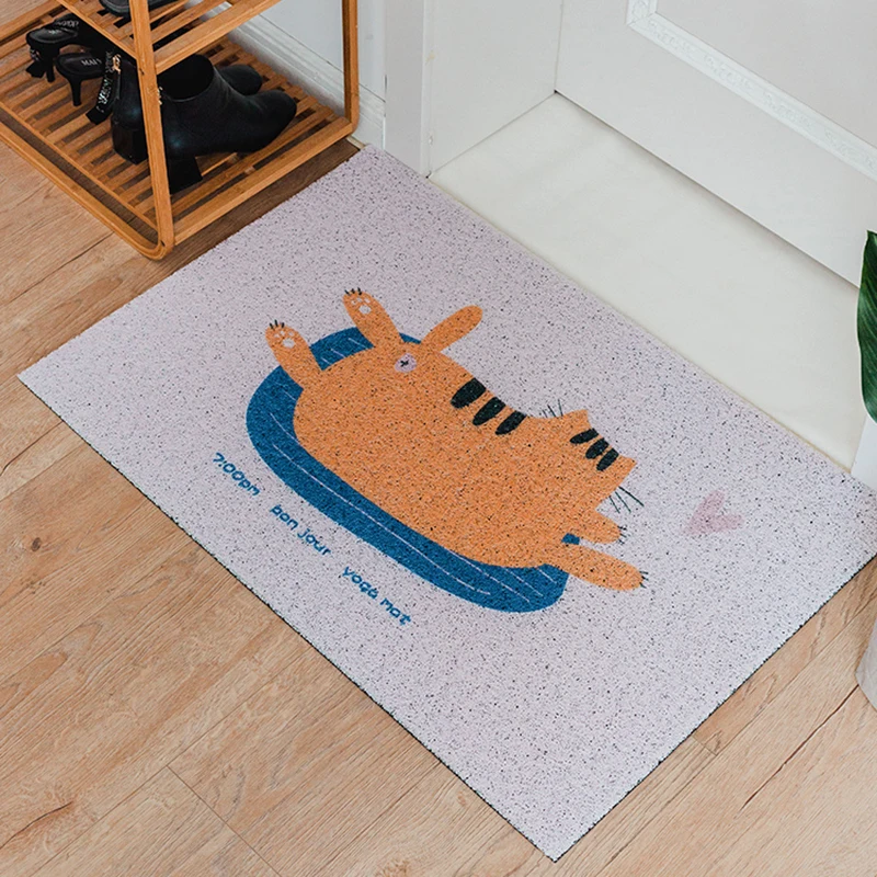 Cartoon Cat Home Door Mat Bedroom Bath Hallway Living Room Carpet PVC Non-slip Silk Loop Entrance Door Mat Custom Dust-proof Mat
Cartoon Cat Home Door Mat Bedroom Bath Hallway Living Room Carpet PVC Non-slip Silk Loop Entrance Door Mat Custom Dust-proof Mat
