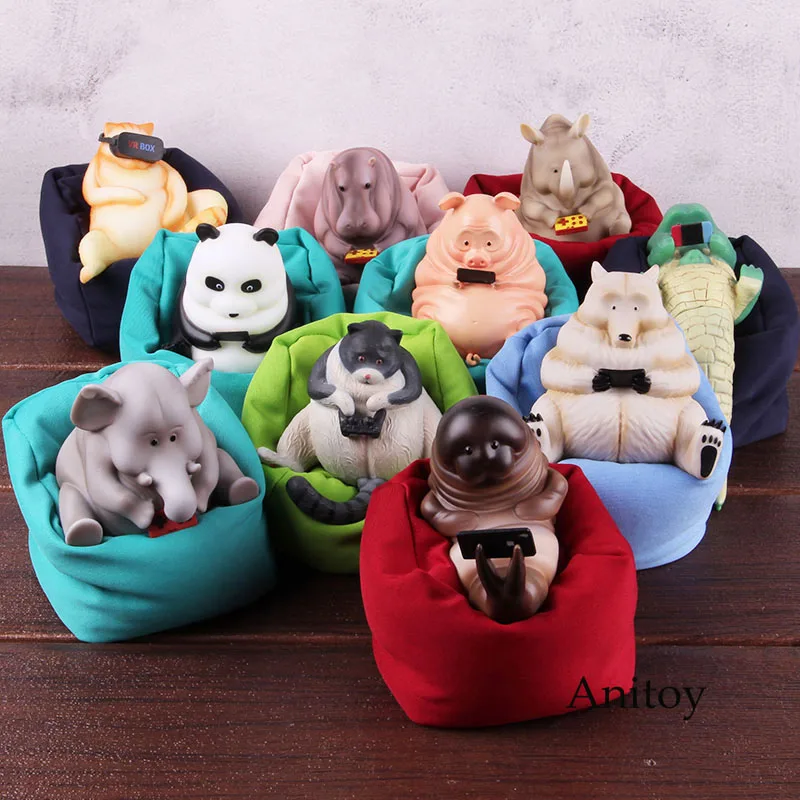 10pcs/set Funny Animal Lazy Stuff Action Figure Sheep Pig Elephant Cat Cow Panda Crocodile Sitting Sofa Toy For Gift Kids
10pcs/set Funny Animal Lazy Stuff Action Figure Sheep Pig Elephant Cat Cow Panda Crocodile Sitting Sofa Toy For Gift Kids