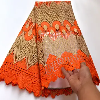 Orange Gold Water Soluble Lace Fabric 5 Yard African Guipure Cord Lace Fabric With Stones Nigerian Cord Laces For Party Wo490
Orange Gold Water Soluble Lace Fabric 5 Yard African Guipure Cord Lace Fabric With Stones Nigerian Cord Laces For Party Wo490