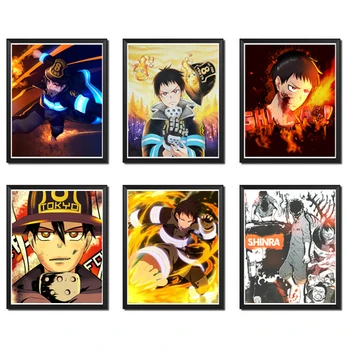 Shinra Fire Force Giclee Fabric Anime Collection Artwork Prints Poster for Living Room Decor,8 x 10 Inches,No Frame,Set of 6 
Shinra Fire Force Giclee Fabric Anime Collection Artwork Prints Poster for Living Room Decor,8 x 10 Inches,No Frame,Set of 6