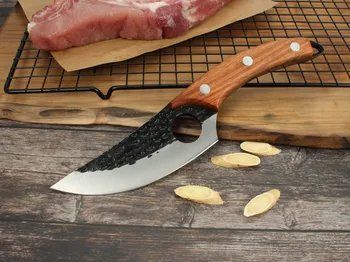Forging small curved knife, bone removing knife, hammer pattern high carbon steel household open piece fish killing small
Forging small curved knife, bone removing knife, hammer pattern high carbon steel household open piece fish killing small