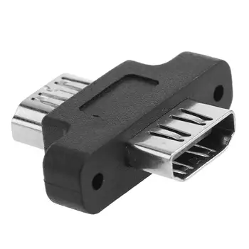 HDMI Female to Female Adapter Screw Lock Panel Cable Extender Connector PC Computer Adapter Black Extender Adapter Connector
HDMI Female to Female Adapter Screw Lock Panel Cable Extender Connector PC Computer Adapter Black Extender Adapter Connector