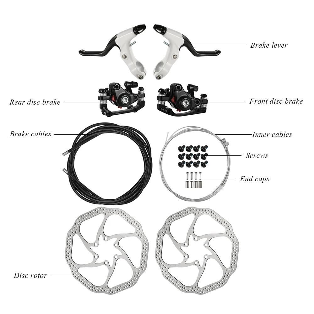 Hot New 26 * 19 * 9cm MTB Bike Disc Brake Set 160MM Left Right Brake Kit Hand Brake Lever Shifter Derailleur Cable Shift Inner W
Hot New 26 * 19 * 9cm MTB Bike Disc Brake Set 160MM Left Right Brake Kit Hand Brake Lever Shifter Derailleur Cable Shift Inner W