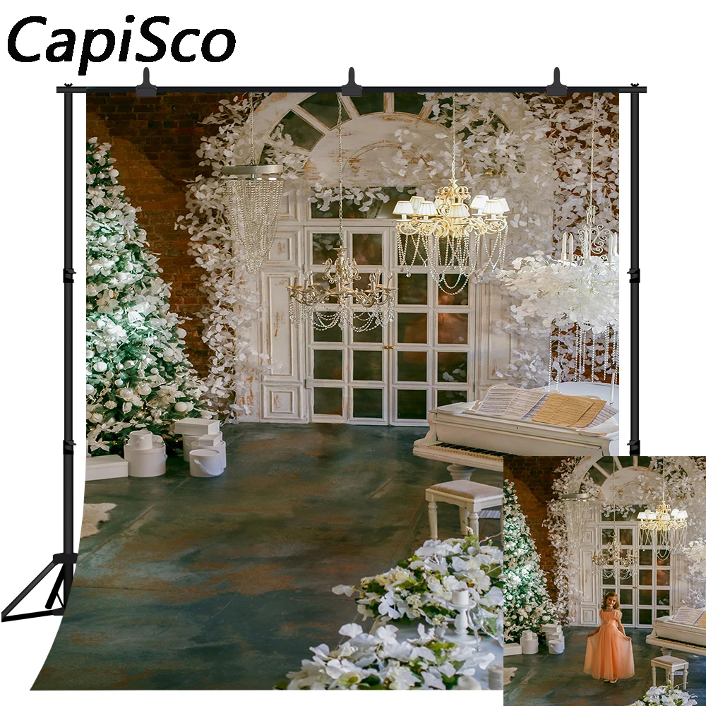 Capisco Christmas Tree Backdrop Luxurious palace Holiday Xmas Photography Background Family Party Photo Booth Studio Props
Capisco Christmas Tree Backdrop Luxurious palace Holiday Xmas Photography Background Family Party Photo Booth Studio Props