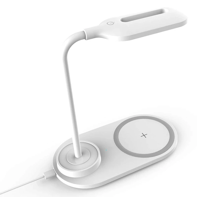 LED Desk Lamp with Wireless Charger, Eye-Caring Table Lamps, 2 Brightness Level Dimmable,Wireless Charging Desk Light Flexible R
LED Desk Lamp with Wireless Charger, Eye-Caring Table Lamps, 2 Brightness Level Dimmable,Wireless Charging Desk Light Flexible R