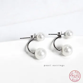 925 Sterling Silver Simple Double-sided Pearl Earrings For Women Wedding Party Dress Jewelry Accessories Girlfriend Gifts
925 Sterling Silver Simple Double-sided Pearl Earrings For Women Wedding Party Dress Jewelry Accessories Girlfriend Gifts