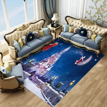 Merry Christmas Bedroom Decor Rugs Big Castle Cartoon Santa Claus Snowflake Pattern Non-Slip Floor Mats Custom Rectangle Rugs
Merry Christmas Bedroom Decor Rugs Big Castle Cartoon Santa Claus Snowflake Pattern Non-Slip Floor Mats Custom Rectangle Rugs