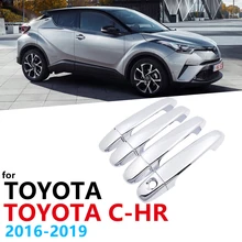 Luxurious ABS Chrome Door Handle Cover Trim Set For Toyota C-HR AX10 2016 2017 2018 2019 car Accessories Stickers styling
Luxurious ABS Chrome Door Handle Cover Trim Set For Toyota C-HR AX10 2016 2017 2018 2019 car Accessories Stickers styling