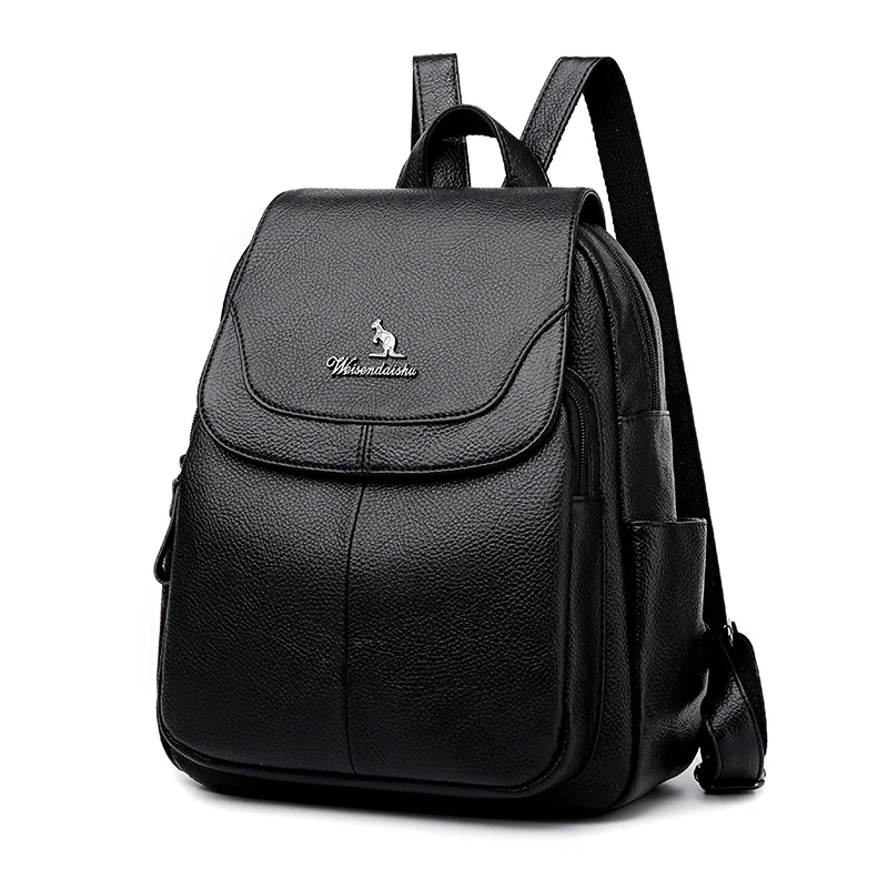 2020 Girls Fashion Black Backpacks Quality Leather Teenager College School Bags for Women Large Travel Back Pack Ladies Packbag
2020 Girls Fashion Black Backpacks Quality Leather Teenager College School Bags for Women Large Travel Back Pack Ladies Packbag