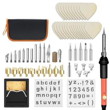 Wood Burning Tool Set Engraving Iron Pen Set 60W Adjustable Temperature Soldering Iron Welding Wood Embossing Set US Plug
Wood Burning Tool Set Engraving Iron Pen Set 60W Adjustable Temperature Soldering Iron Welding Wood Embossing Set US Plug