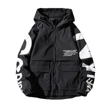 Spring and autumn new jacket men's slim hooded casual printed thin coat long sleeve zipper street jacket black 4XL
Spring and autumn new jacket men's slim hooded casual printed thin coat long sleeve zipper street jacket black 4XL
