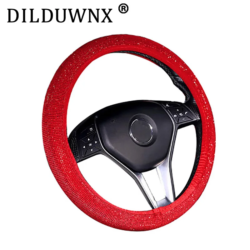 DILDUWNX 37-38CM 1 Piece of Colorful Crystal Diamond Cover Color Car Steering Wheel Cover, Suitable for All 37-38CM Cars
DILDUWNX 37-38CM 1 Piece of Colorful Crystal Diamond Cover Color Car Steering Wheel Cover, Suitable for All 37-38CM Cars