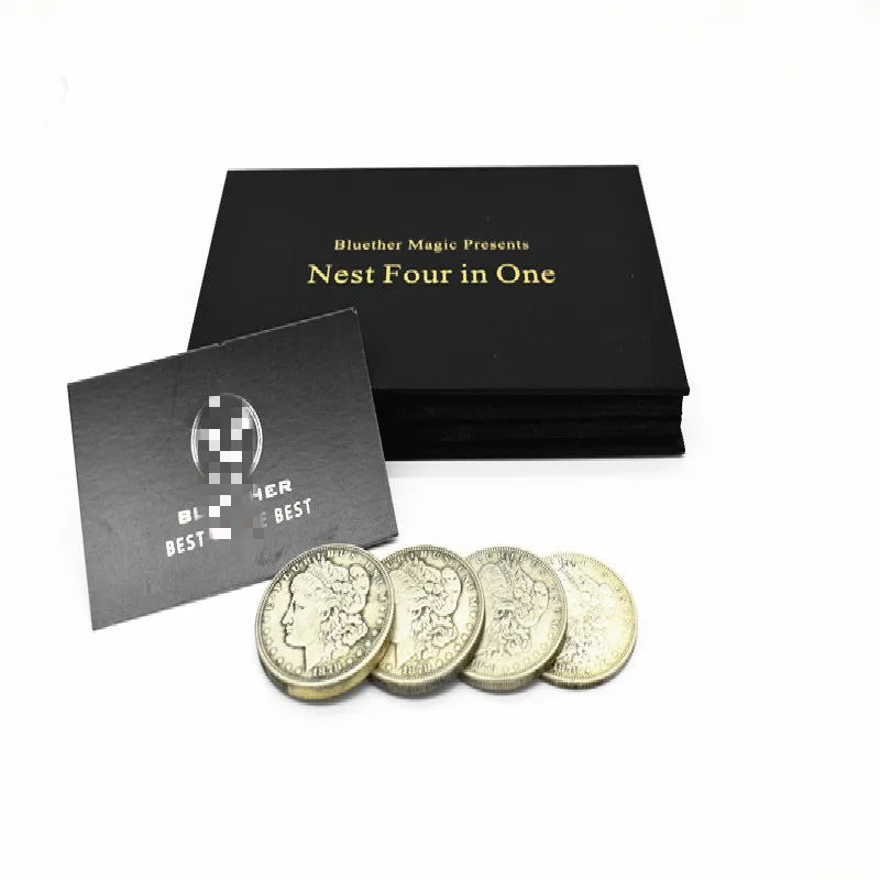 Four Multiple Shell Morgan Dollar,Nest Four In One,Coin Magic Tricks Magic Props Mentalism Magic Close Up Street Gimmicks Fun
Four Multiple Shell Morgan Dollar,Nest Four In One,Coin Magic Tricks Magic Props Mentalism Magic Close Up Street Gimmicks Fun