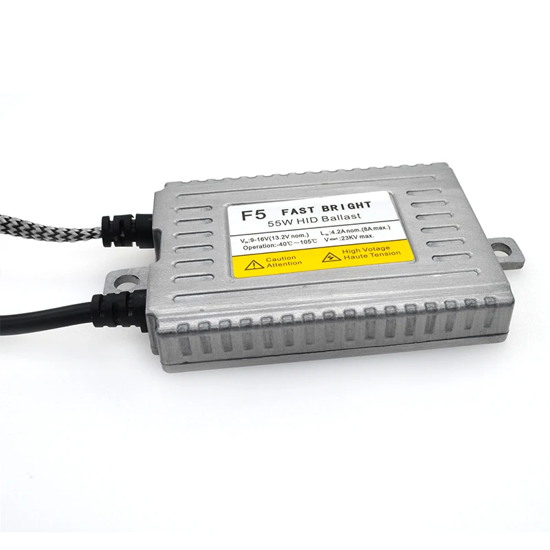 HIDLT 2PCS 55W Fast Bright AC HID Xenon Ballast 12V Digital HID Replacement Reactor For H1 H7 H11 HB3 HB4 Auto Headlamp Bulb Kit (5)
