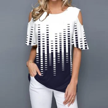 2020 Plus Size S-5XL Short Sleeve Off Shoulder O-neck Print T-shirt Summer Tops Women Casual Loose T-shirt Tee Female
2020 Plus Size S-5XL Short Sleeve Off Shoulder O-neck Print T-shirt Summer Tops Women Casual Loose T-shirt Tee Female