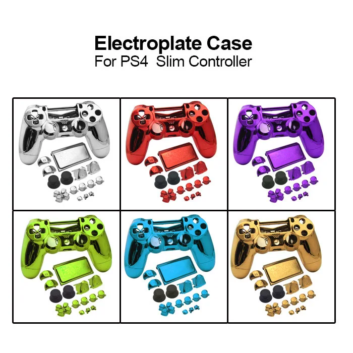 Housing shell Case Generic Metal Plating Protective Case Cover Skin For Sony Playstation 4 PS4 Handle Cover Controller
Housing shell Case Generic Metal Plating Protective Case Cover Skin For Sony Playstation 4 PS4 Handle Cover Controller