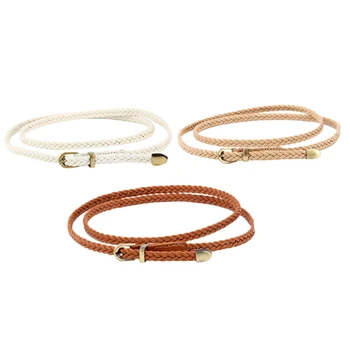 1 Set of 3 Pcs New Hand-Woven Belt Female Pin Buckle Retro Casual Wild Thin Belt Waist Rope Decoration
1 Set of 3 Pcs New Hand-Woven Belt Female Pin Buckle Retro Casual Wild Thin Belt Waist Rope Decoration