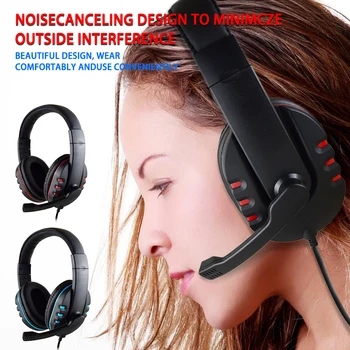 Headset Mobile Phone Computer Game Subwoofer Breathable Earmuff Headphones for Laptop PS4 Xbox-One Noise Cancelling Headphones
Headset Mobile Phone Computer Game Subwoofer Breathable Earmuff Headphones for Laptop PS4 Xbox-One Noise Cancelling Headphones