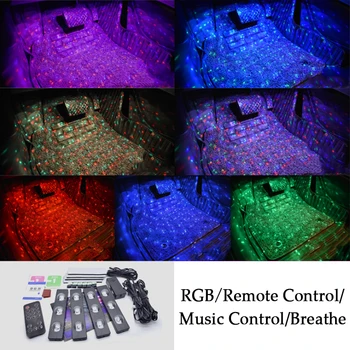 New Car LED Strip Light RGB Atmosphere Lamps Decorative Car Pathway Foot Breathe Music Sound Voice Remote Control Interior Light
New Car LED Strip Light RGB Atmosphere Lamps Decorative Car Pathway Foot Breathe Music Sound Voice Remote Control Interior Light