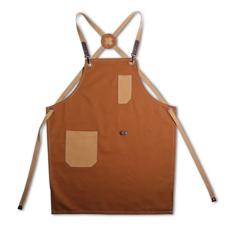 Cross-back Brown Cotton Apron Cooking Baking Crafting Workwear Cafe Barista Restaurant Bakery Pastry Chef Bartender Uniform E60
Cross-back Brown Cotton Apron Cooking Baking Crafting Workwear Cafe Barista Restaurant Bakery Pastry Chef Bartender Uniform E60