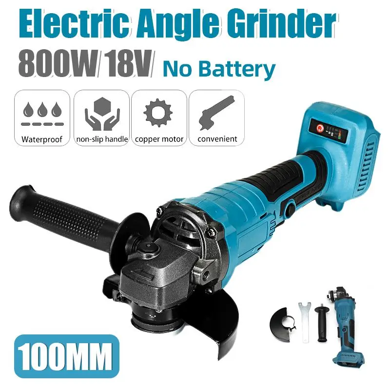 100mm Brushless Cordless Angle Grinder Variable 8500rpm Grinder Machine Grinding Brushless Pow For 18V Battery (Without Battery)
100mm Brushless Cordless Angle Grinder Variable 8500rpm Grinder Machine Grinding Brushless Pow For 18V Battery (Without Battery)
