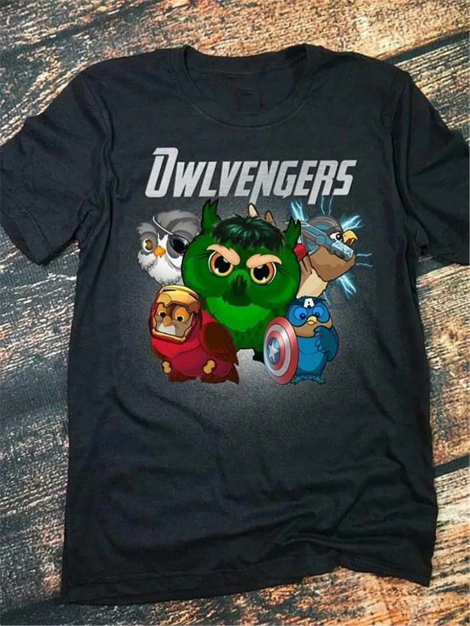 Owlvengers Owl Avengers Endgame T Shirt Black Cotton Men S-3Xl Us Supplier Funny Design Tee Shirt
Owlvengers Owl Avengers Endgame T Shirt Black Cotton Men S-3Xl Us Supplier Funny Design Tee Shirt