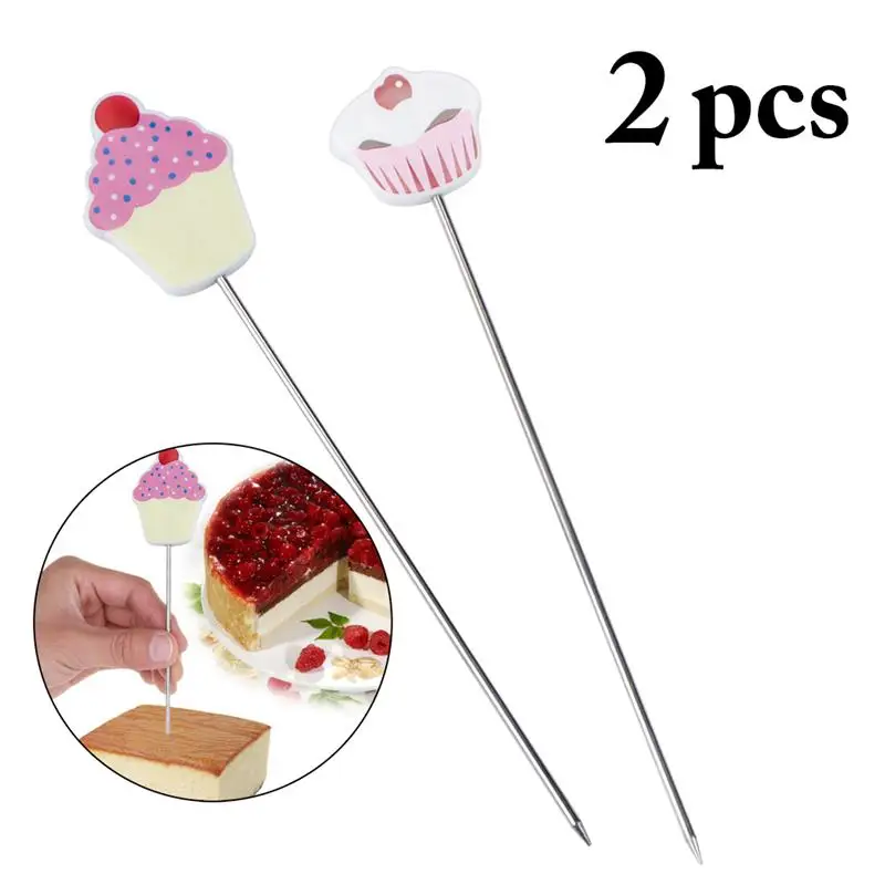 2pcs Convenient Cake Tester Baking Skewer Cupcake Muffin Testing Cooking Bread Probe Stainless Steel and Plastic Baking Tool
2pcs Convenient Cake Tester Baking Skewer Cupcake Muffin Testing Cooking Bread Probe Stainless Steel and Plastic Baking Tool