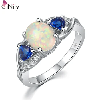 CiNily Created White Fire Opal Blue Zircon Cubic Zirconia Silver Plated Ring Wholesale for Women Jewelry Ring Size 6 7 8 OJ8992
CiNily Created White Fire Opal Blue Zircon Cubic Zirconia Silver Plated Ring Wholesale for Women Jewelry Ring Size 6 7 8 OJ8992